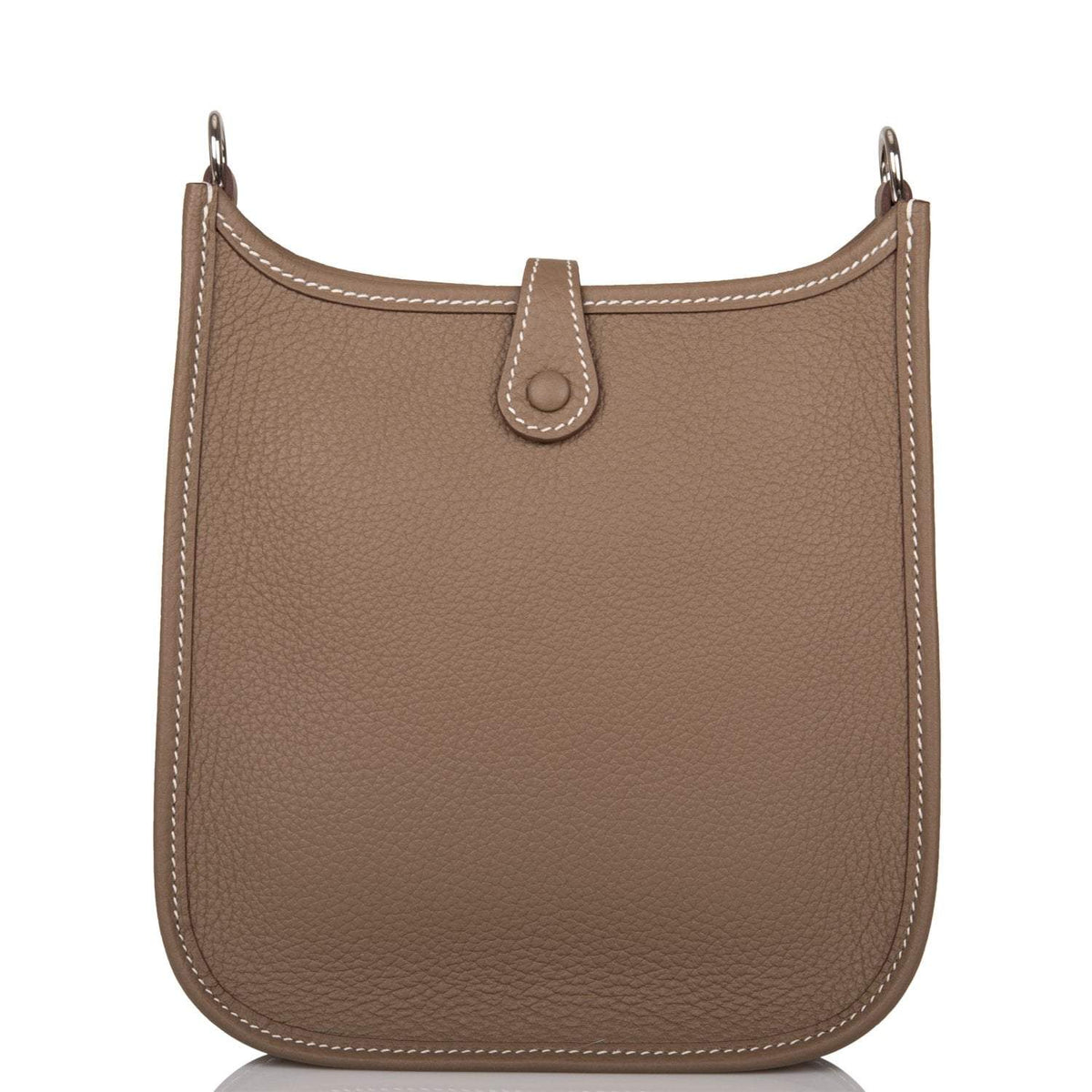 Hermes Evelyne TPM Etoupe Clemence Bag Palladium Hardware Hermes