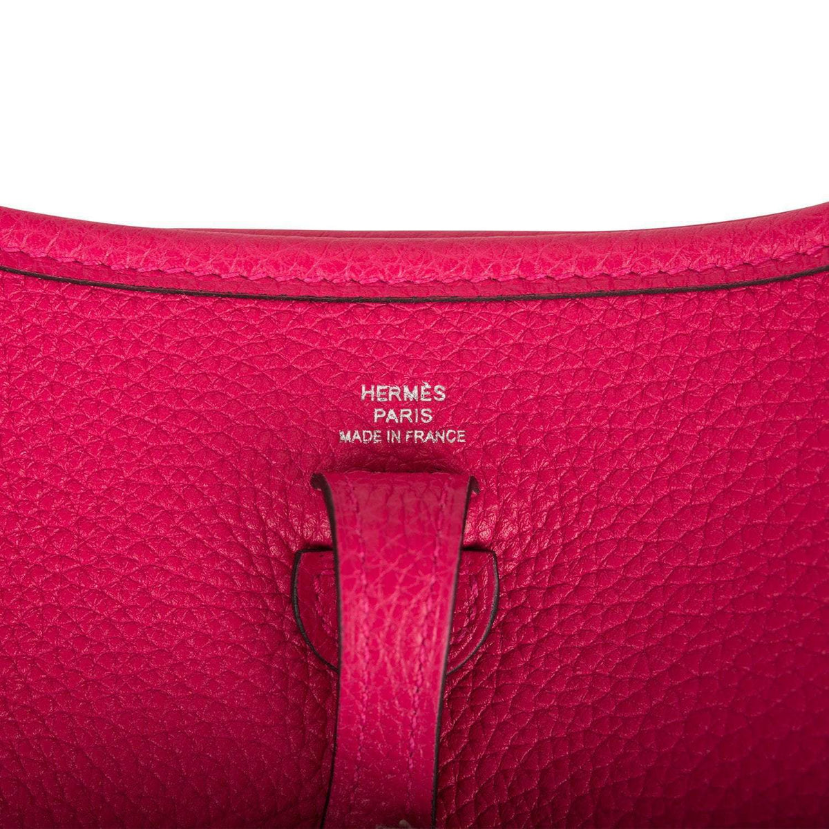 Hermes Rose Mexico Clemence Evelyne TPM Bag Palladium Hardware Hermes