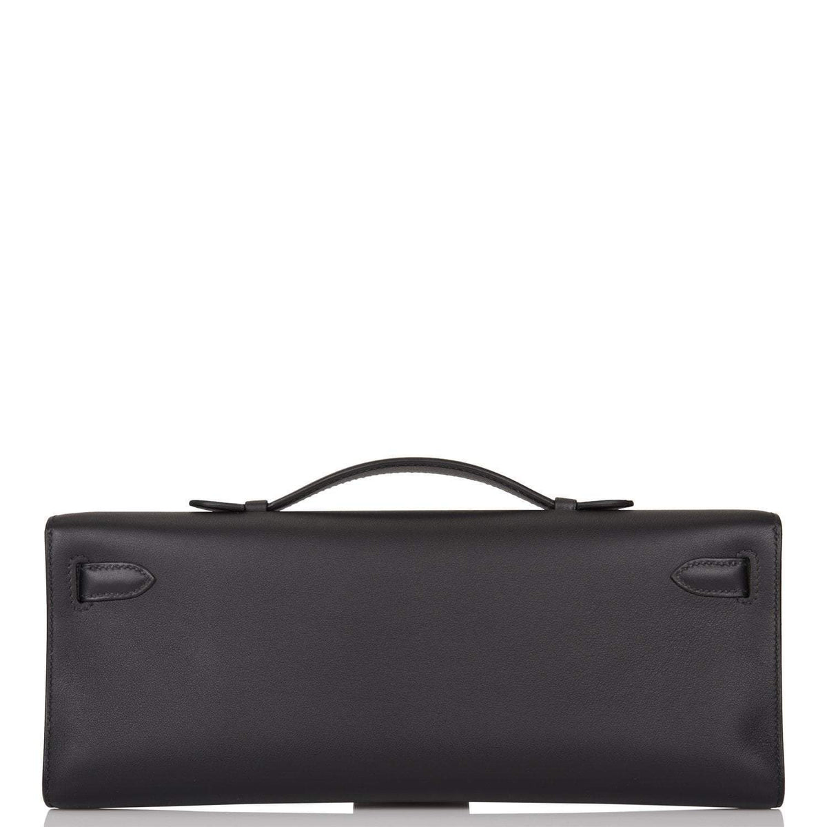 Hermes Black Swift Kelly Cut Palladium Hardware BagAg