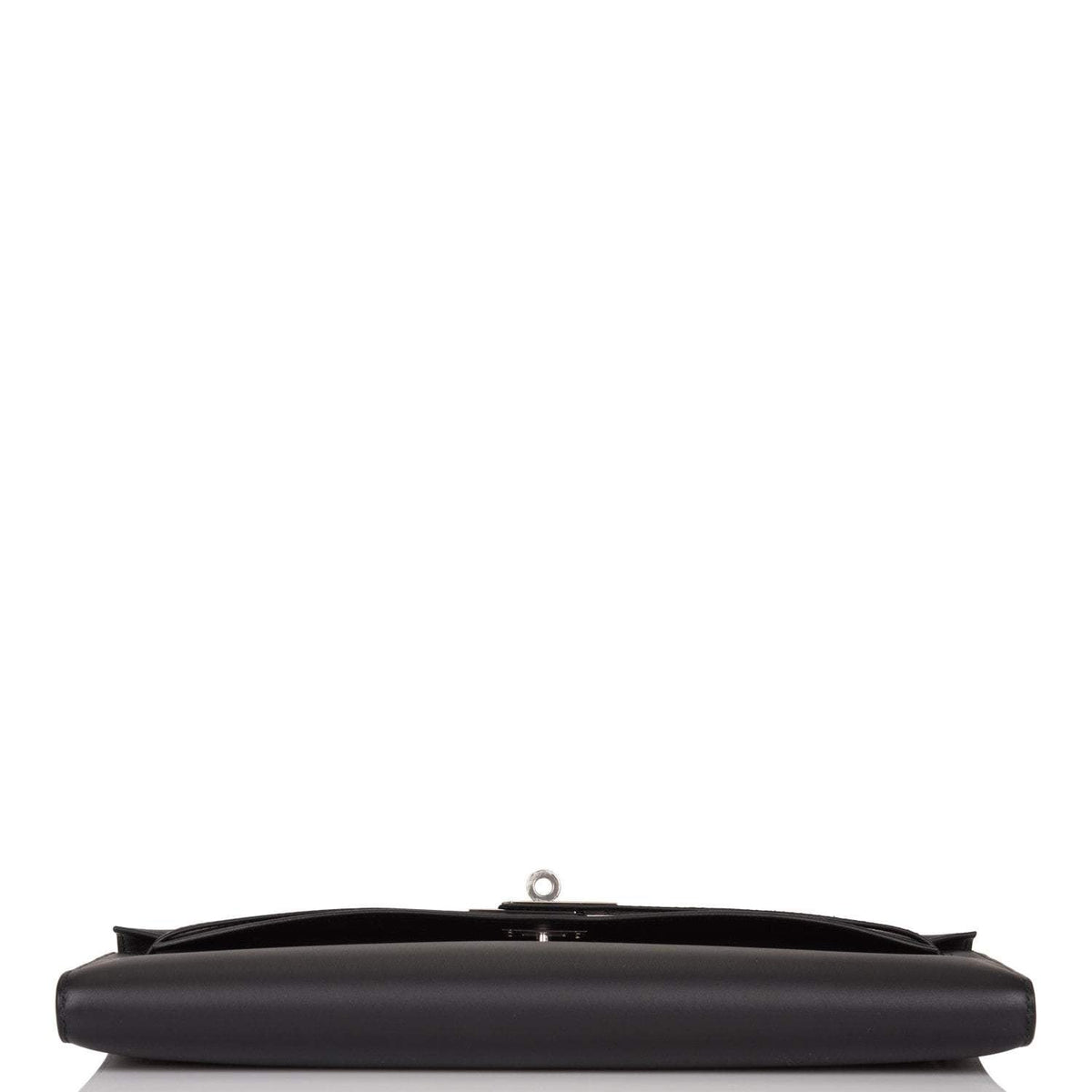 Hermes Black Swift Kelly Cut Palladium Hardware BagAg