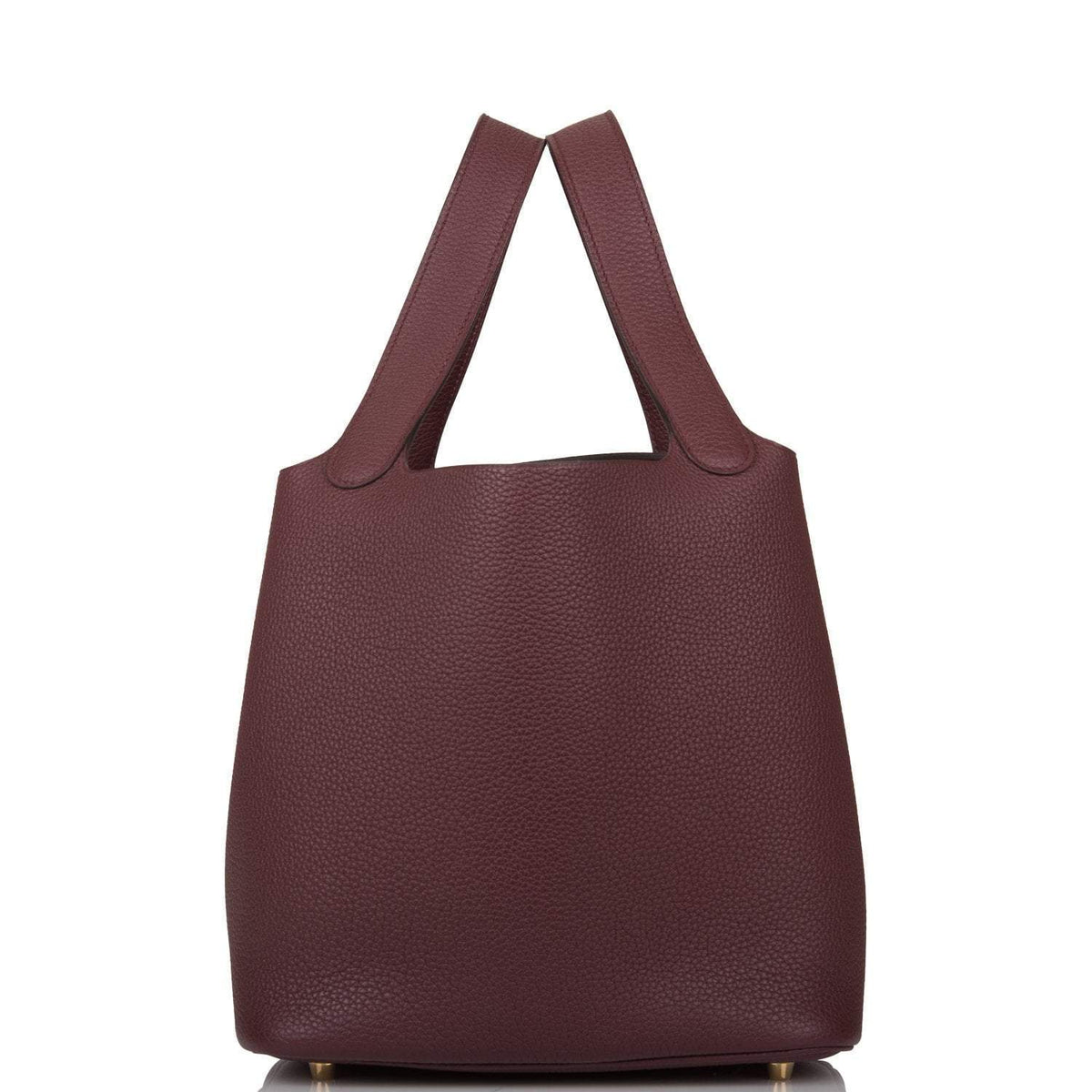 Hermes Bordeaux Maurice Picotin Lock 22cm Gold Hardware BagAg