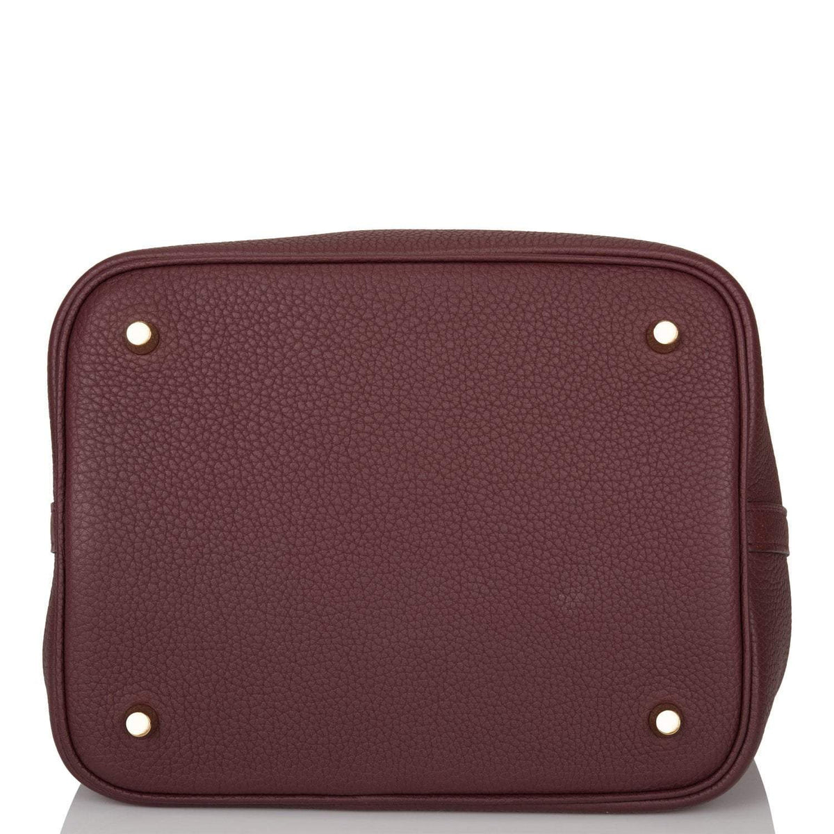 Hermes Bordeaux Maurice Picotin Lock 22cm Gold Hardware BagAg