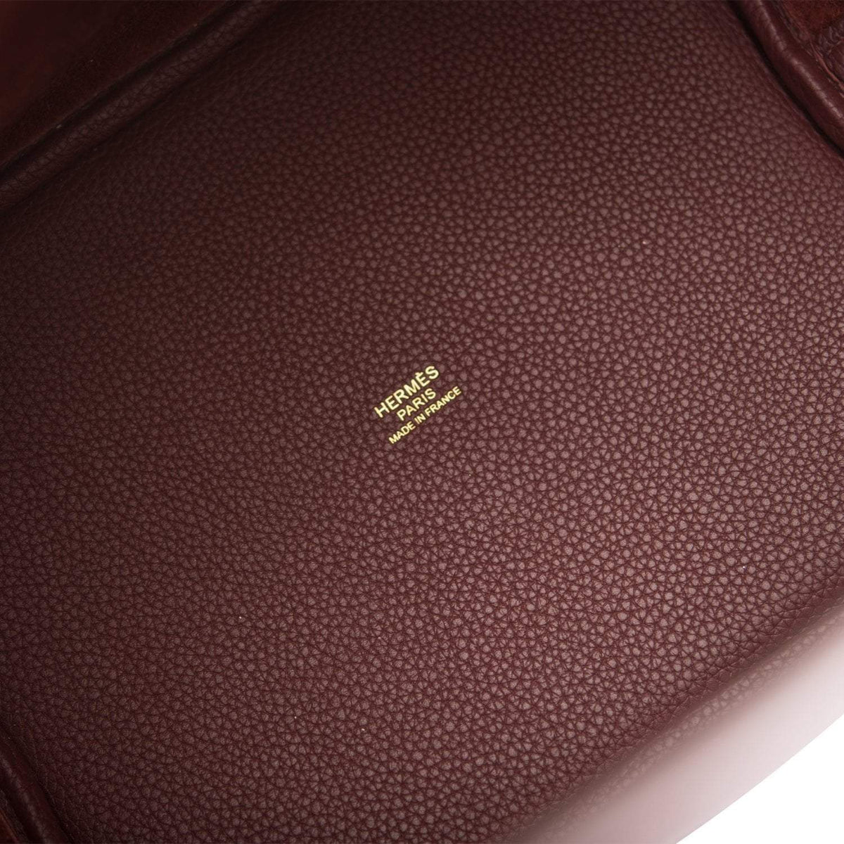 Hermes Bordeaux Maurice Picotin Lock 22cm Gold Hardware BagAg