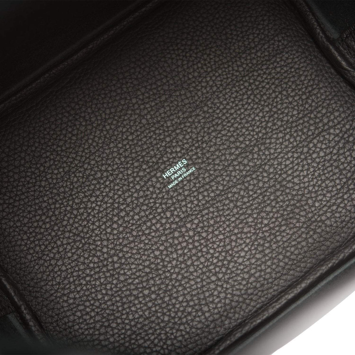 Hermes Black Clemence Picotin Lock 22cm Palladium Hardware BagAg