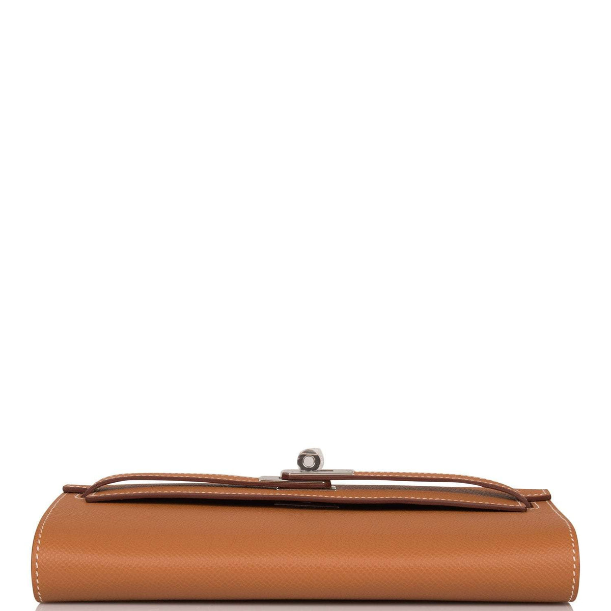 Hermes Gold Epsom Kelly Wallet To Go Palladium Hardware BagAg