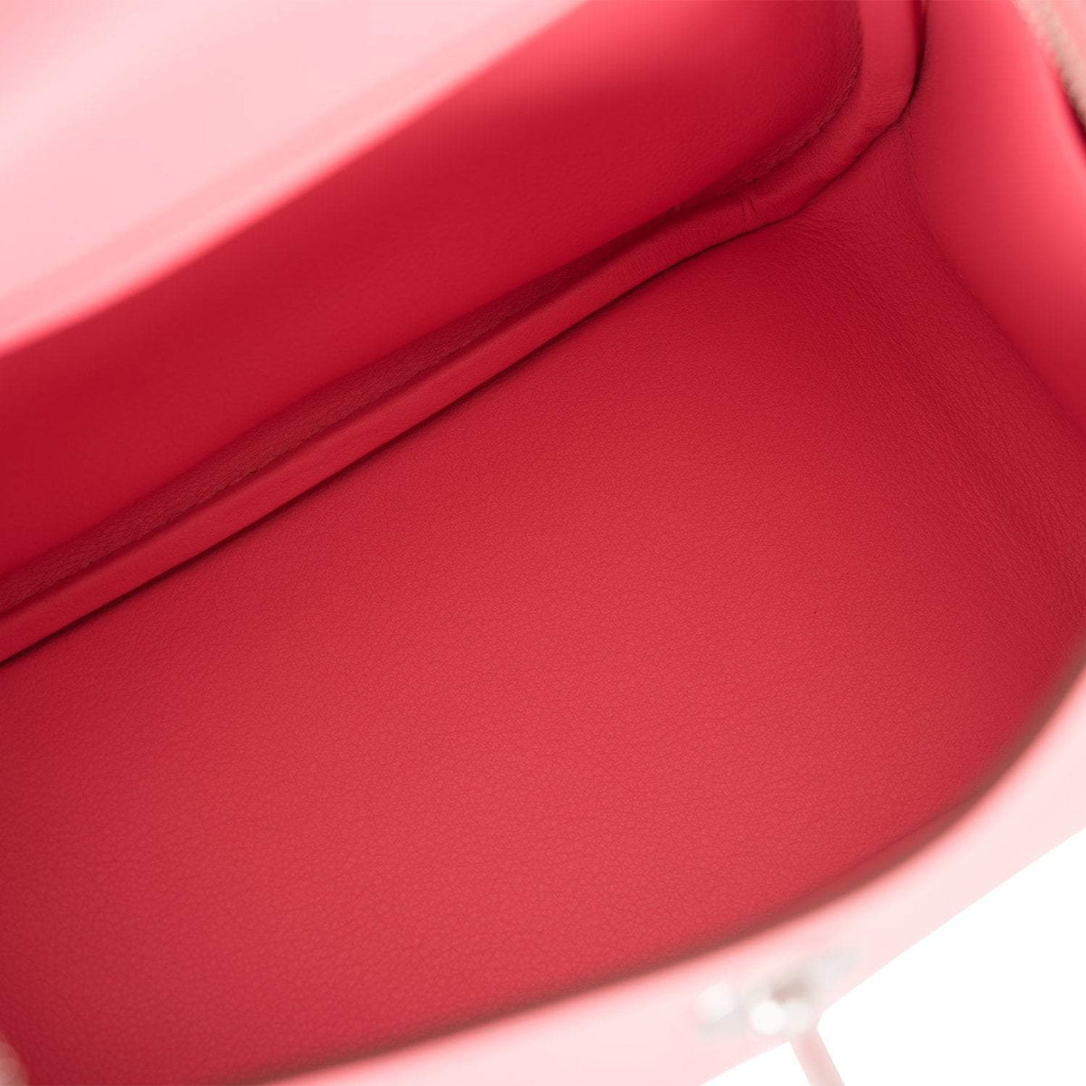 Hermes Rose D'Ete Swift Mini Lindy Palladium Hardware Crowned Bag