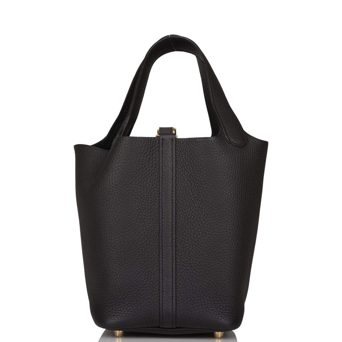 Hermes Black Clemence Picotin Lock 18cm Gold Hardware Hermes