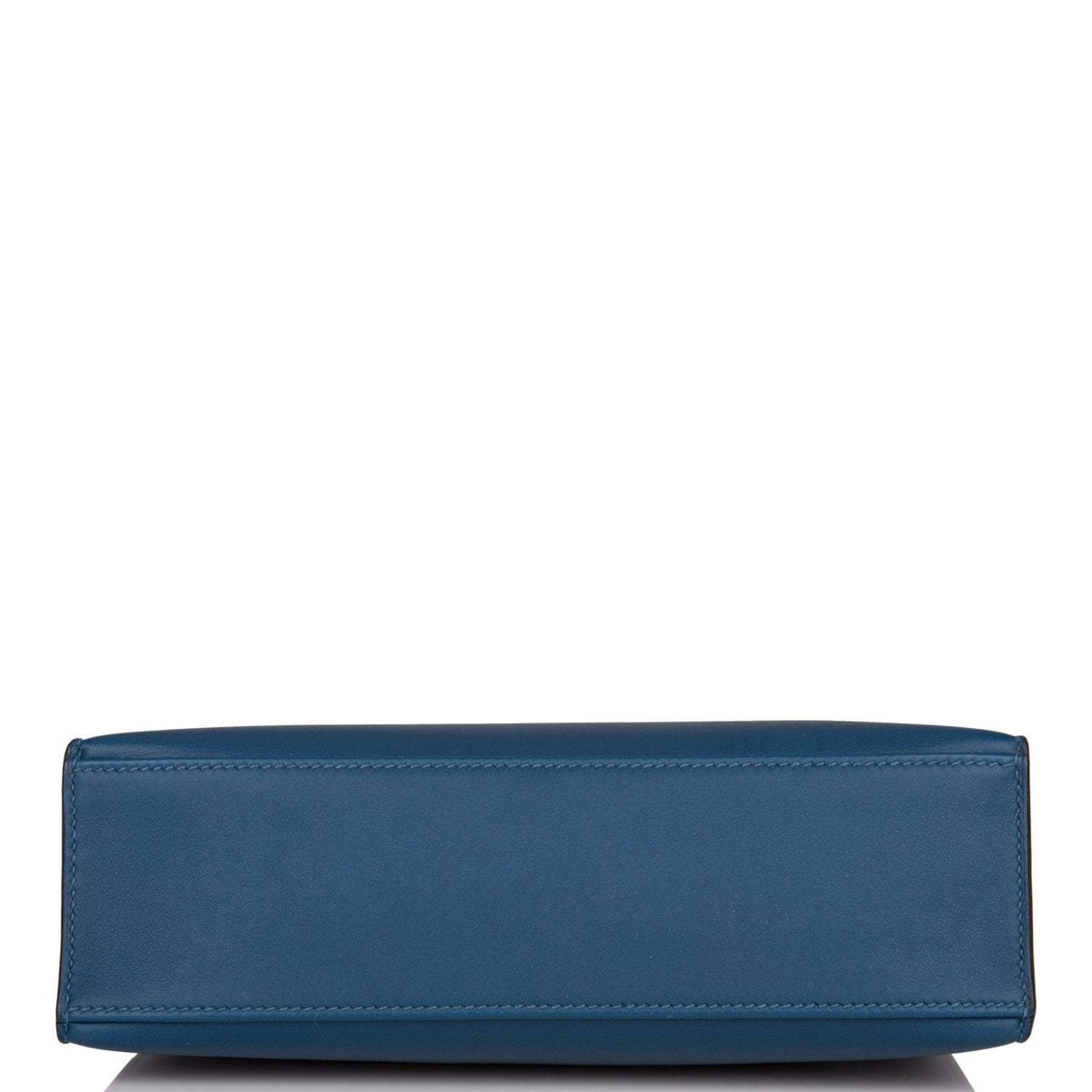 Hermes Deep Blue Swift Mini Kelly Pochette Gold Hardware BagAg