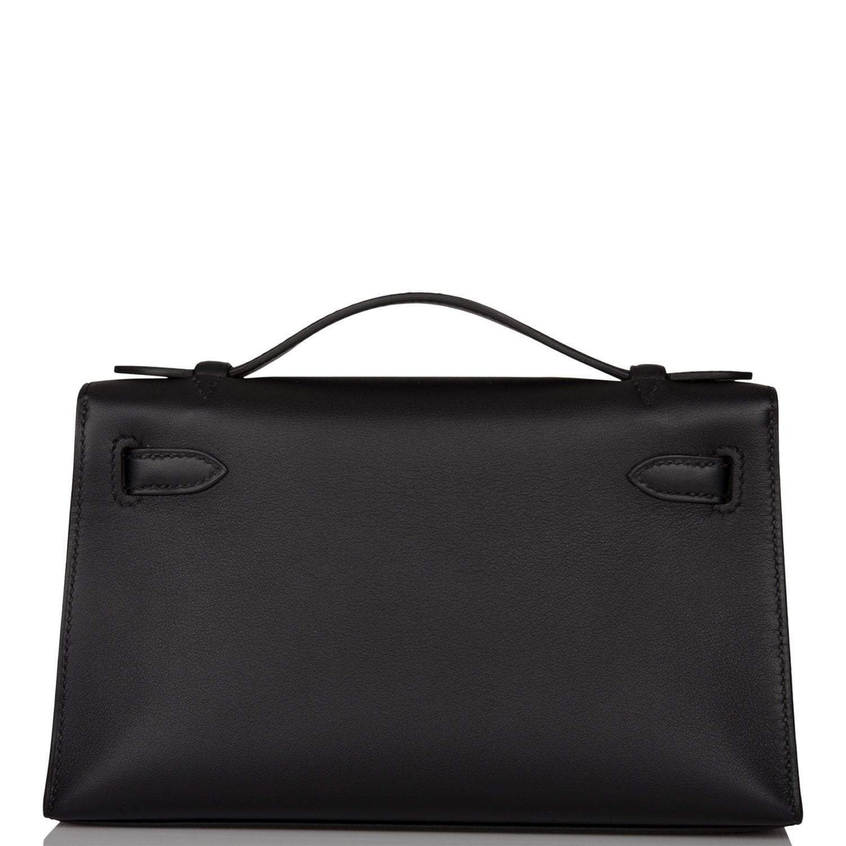 Hermes Black Swift Mini Kelly Pochette Palladium Hardware BagAg