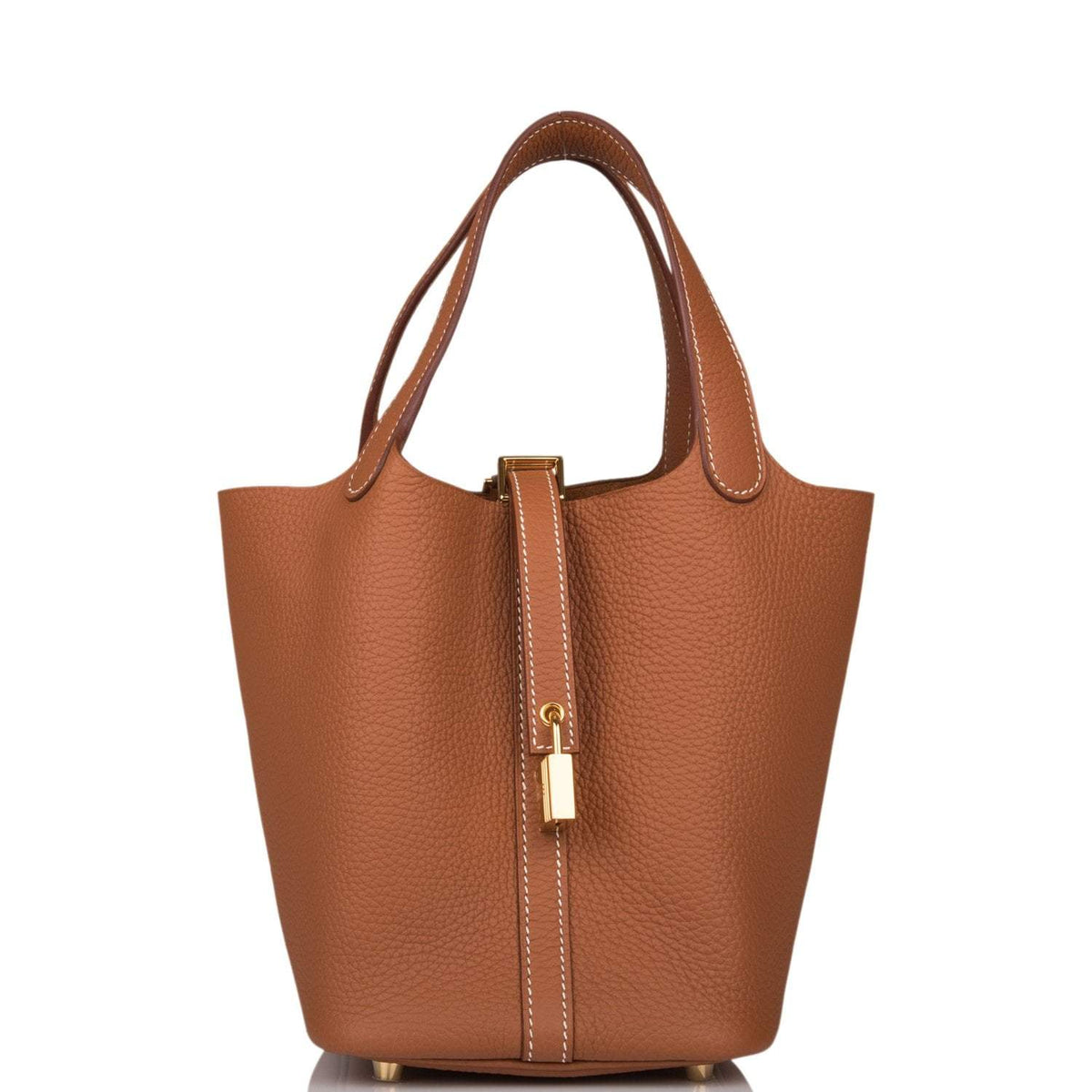 Hermes Gold Clemence Picotin Lock 18cm Gold Hardware Hermes