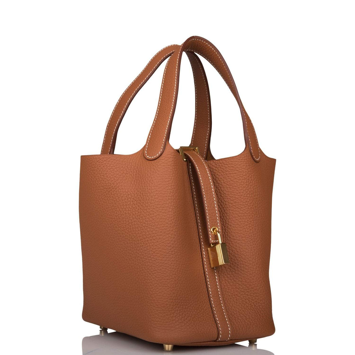 Hermes Gold Clemence Picotin Lock 18cm Gold Hardware Hermes