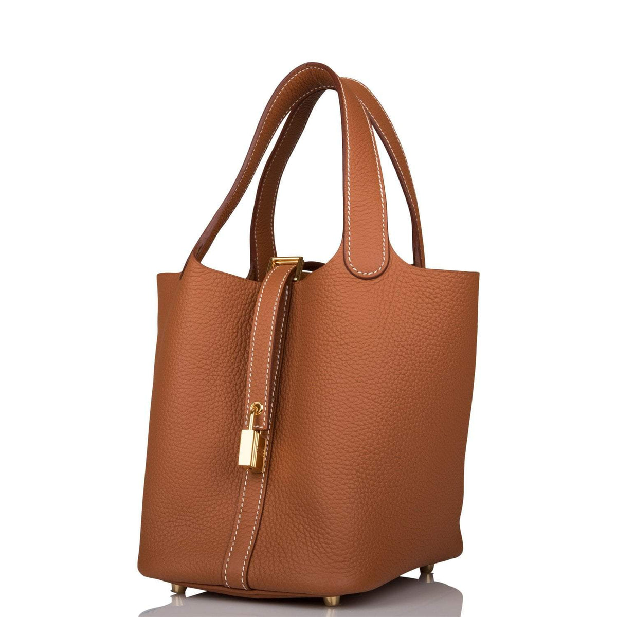Hermes Gold Clemence Picotin Lock 18cm Gold Hardware Hermes