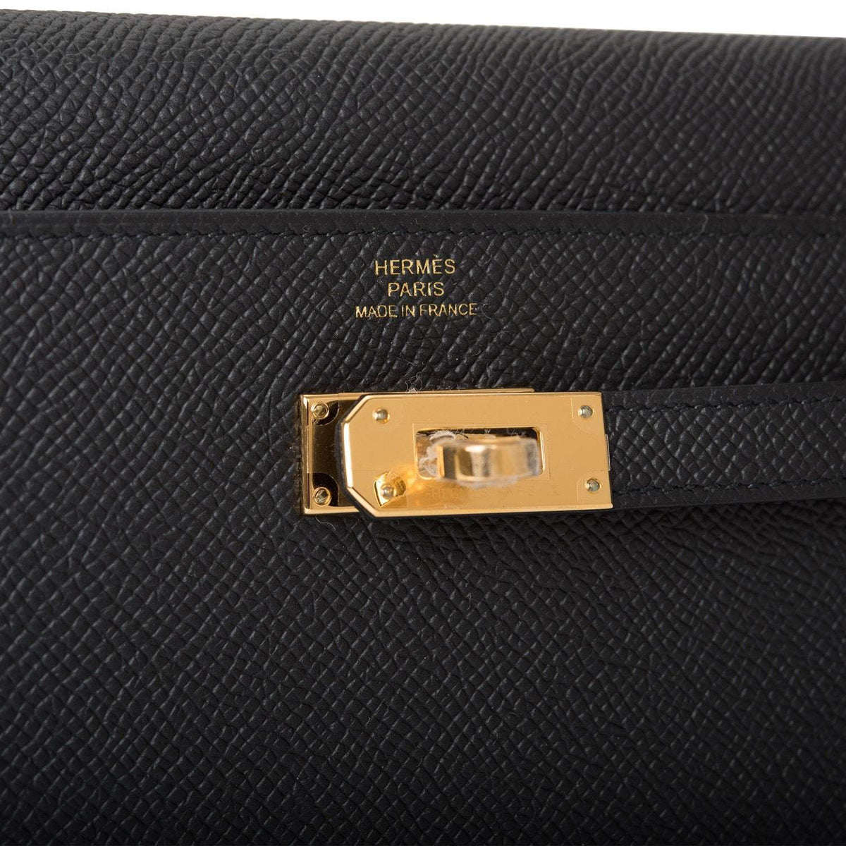 Hermes Black Epsom Kelly Wallet To Go Gold Hardware Hermes