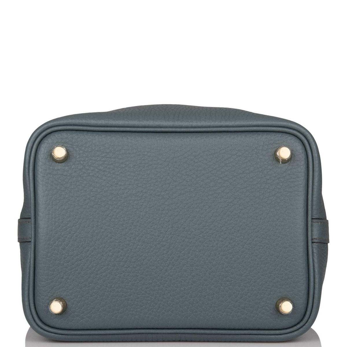 Hermes Bleu Orage Clemence Picotin Lock 18cm Gold Hardware Hermes