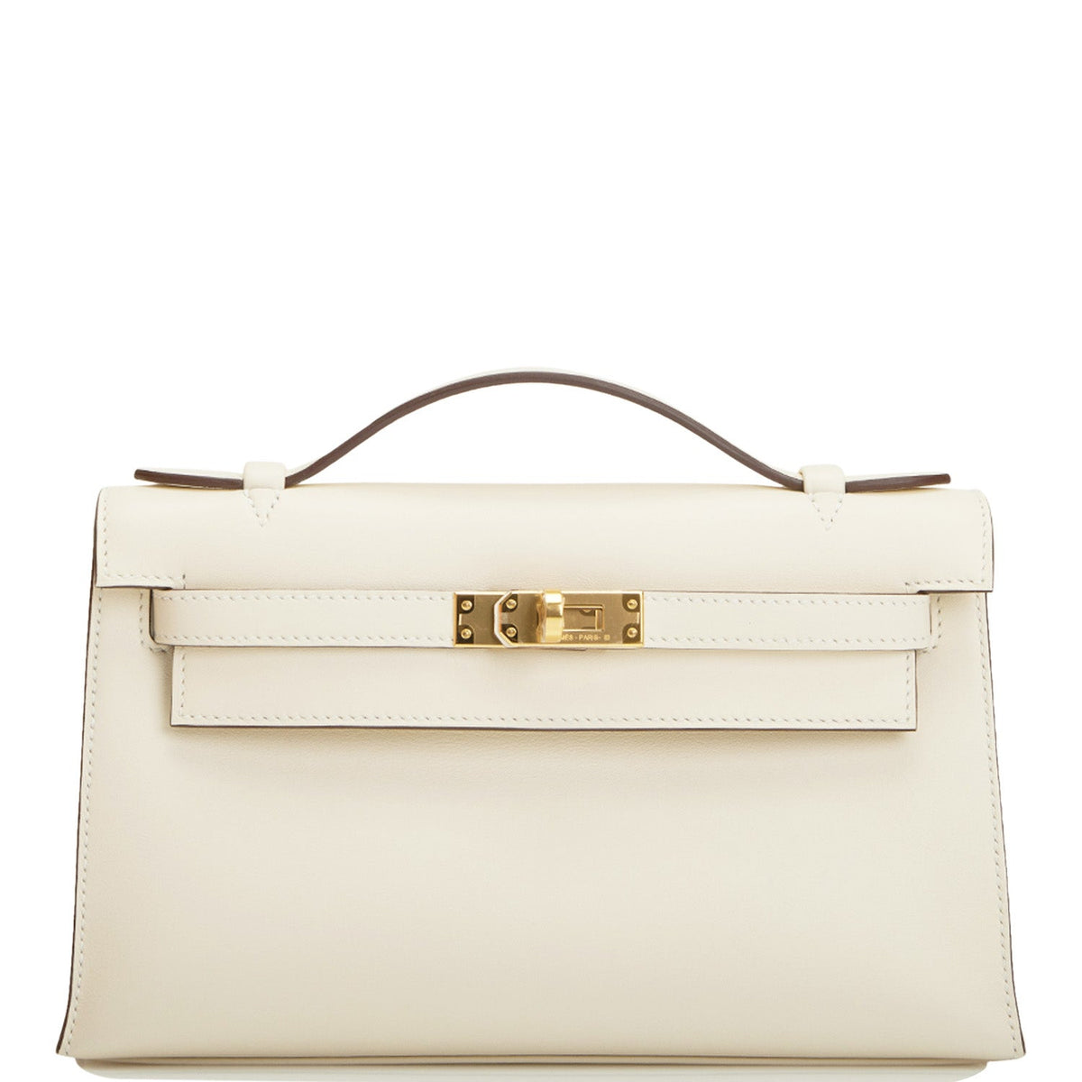Hermes Nata Swift Mini Kelly Pochette Gold Hardware BagAg