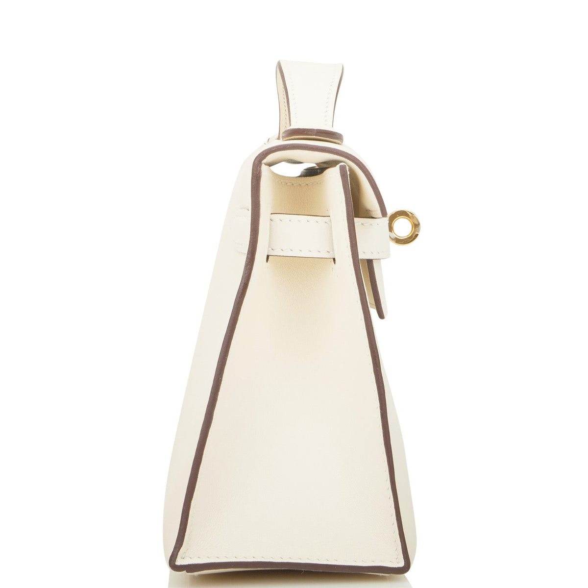 Hermes Nata Swift Mini Kelly Pochette Gold Hardware BagAg