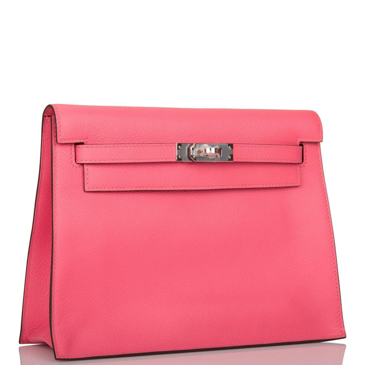 Hermes Rose Azalee Evercolor Kelly Danse Palladium Hardware Hermes