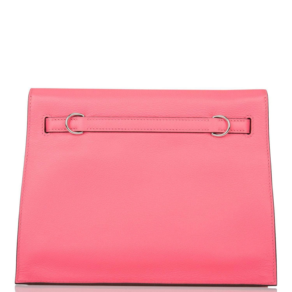 Hermes Rose Azalee Evercolor Kelly Danse Palladium Hardware Hermes