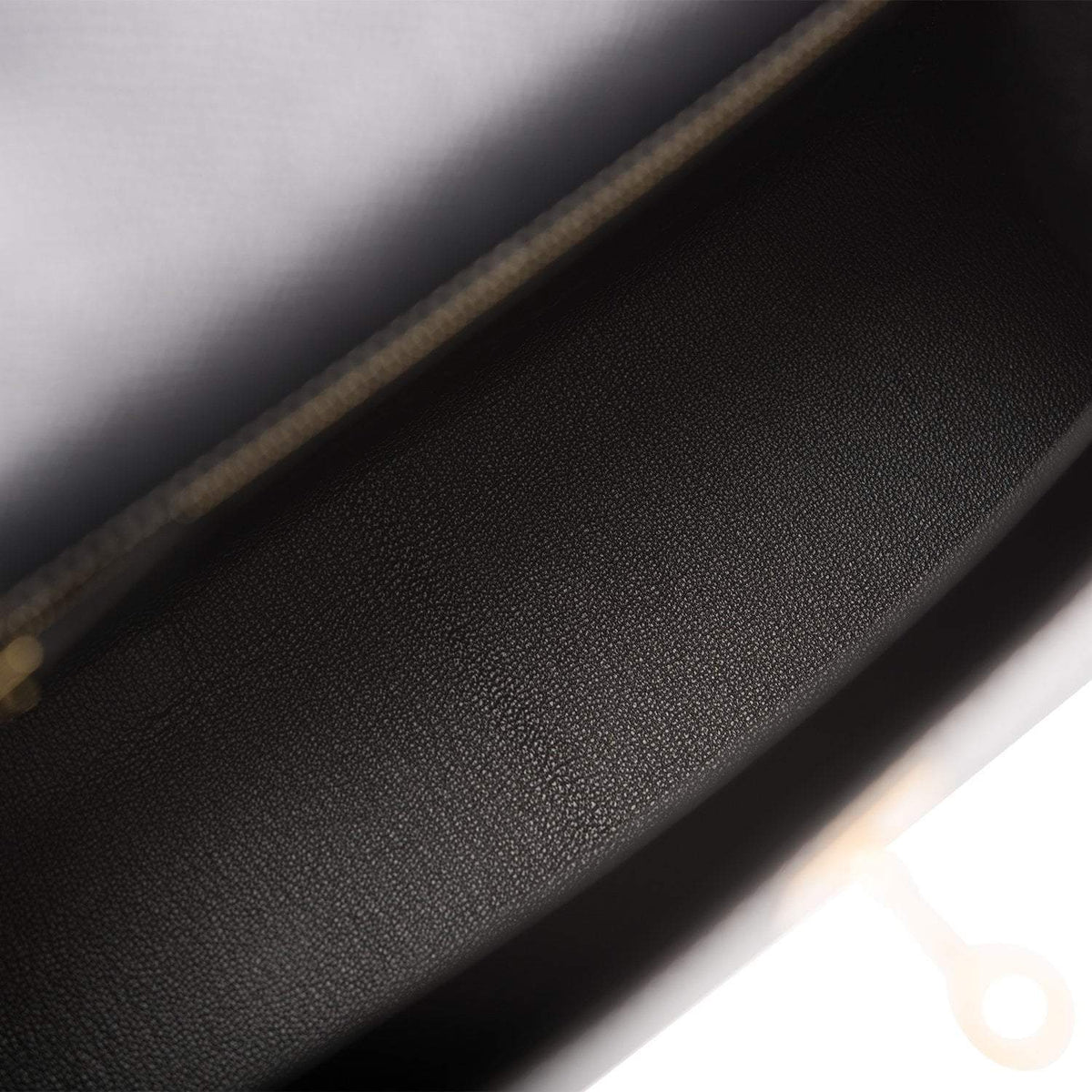 Hermes Kelly 25cm Bi-Color Black and Craie Epsom Sellier Brushed Gold Hardware Hermes