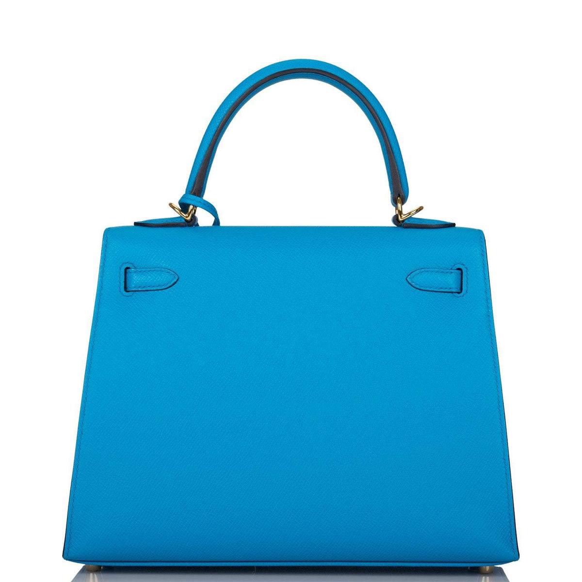 Hermes Kelly Sellier 25 Bleu Frida Epsom Gold Hardware Hermes
