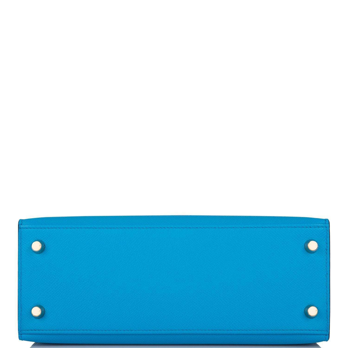 Hermes Kelly Sellier 25 Bleu Frida Epsom Gold Hardware Hermes