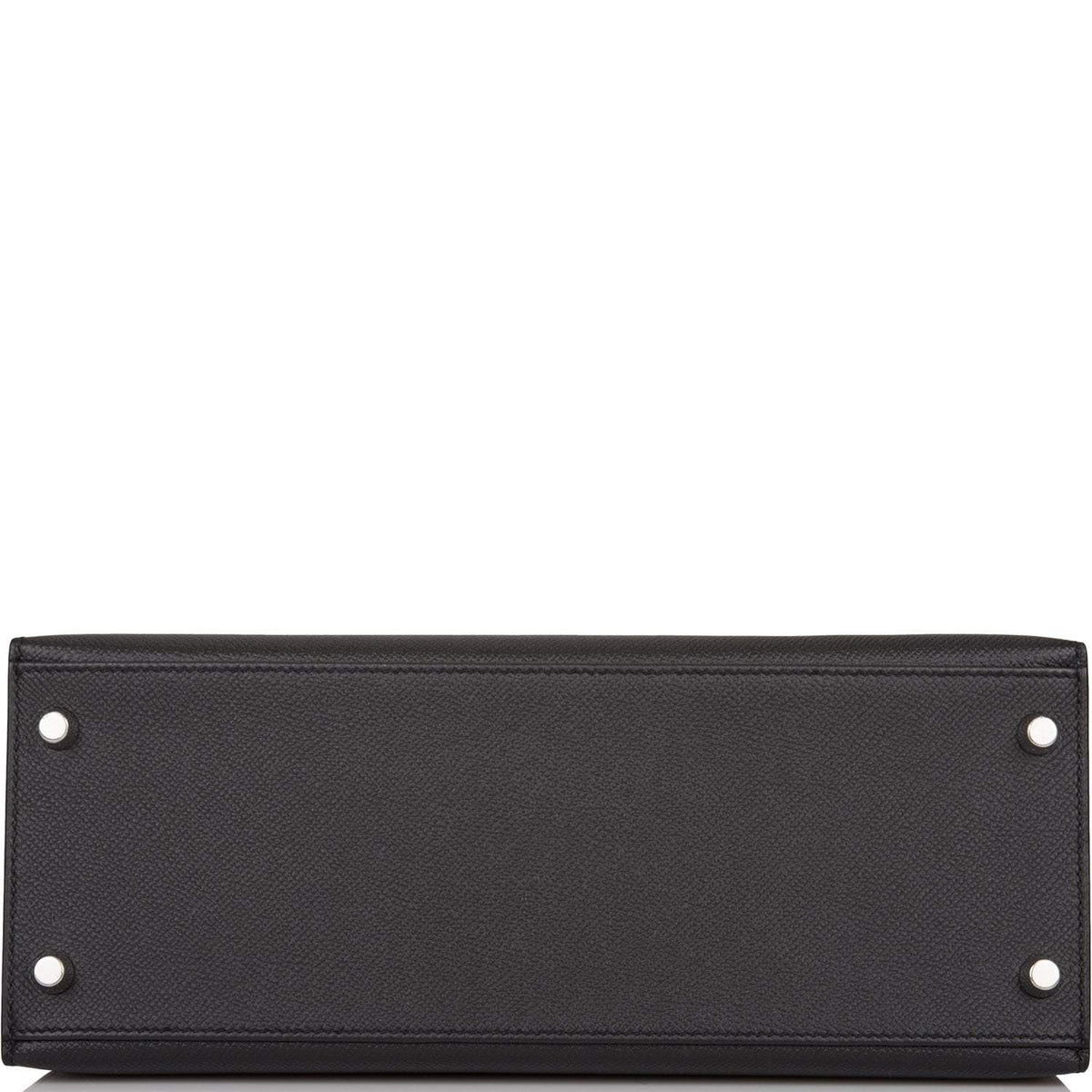 Hermes Black Epsom Sellier Kelly 28cm Palladium Hardware Hermes