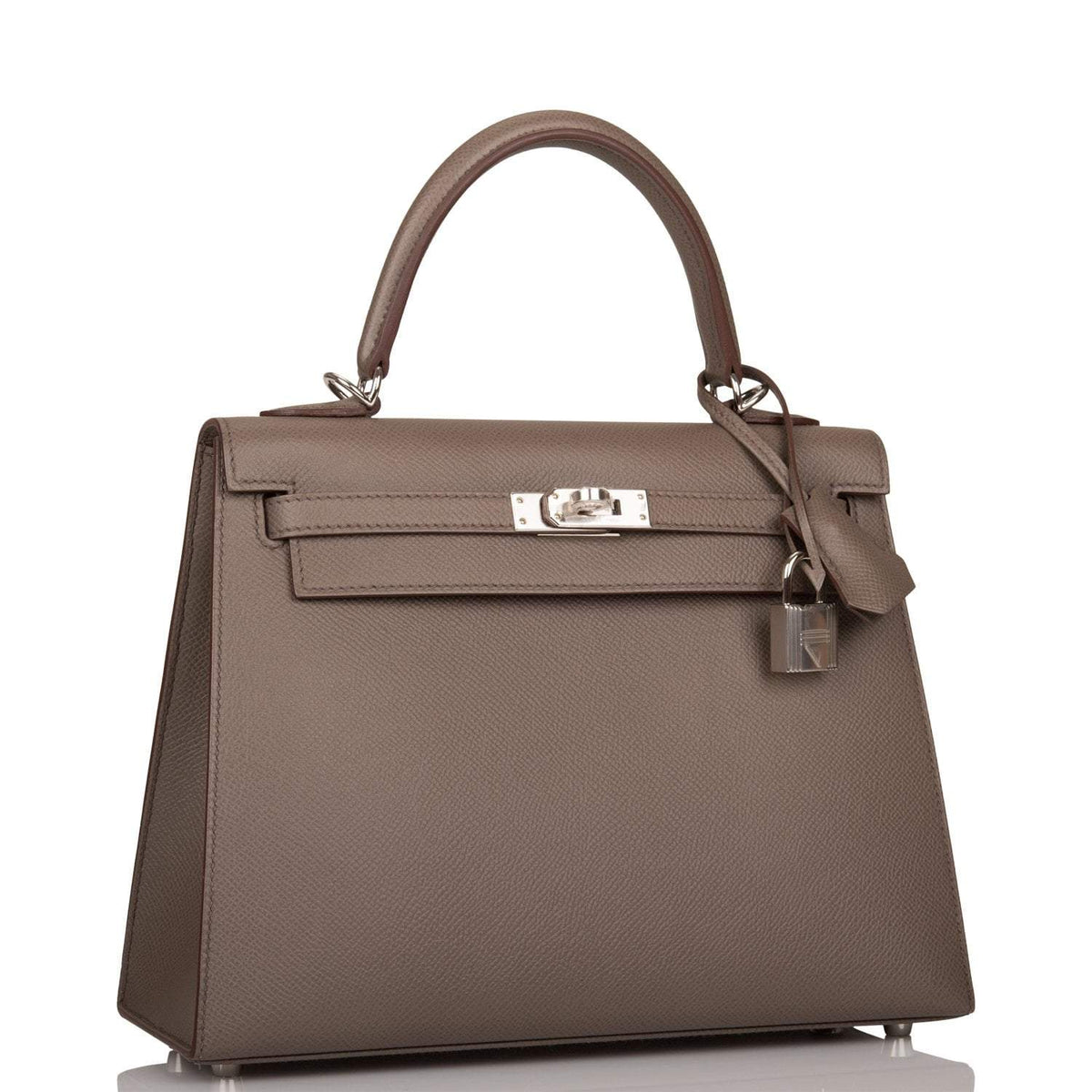 Hermes Etain Epsom Sellier Kelly 25cm Palladium Hardware BagAg