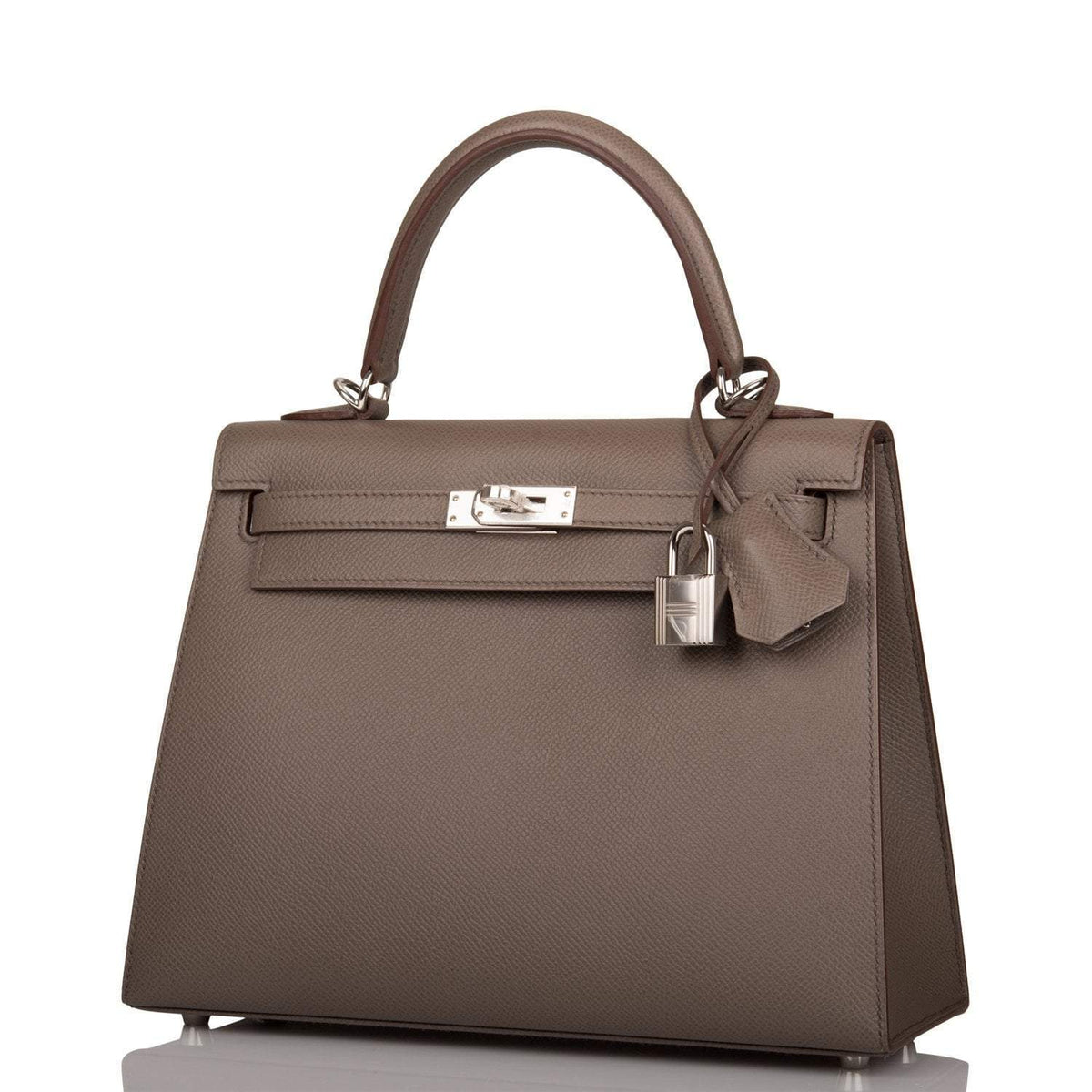 Hermes Etain Epsom Sellier Kelly 25cm Palladium Hardware BagAg