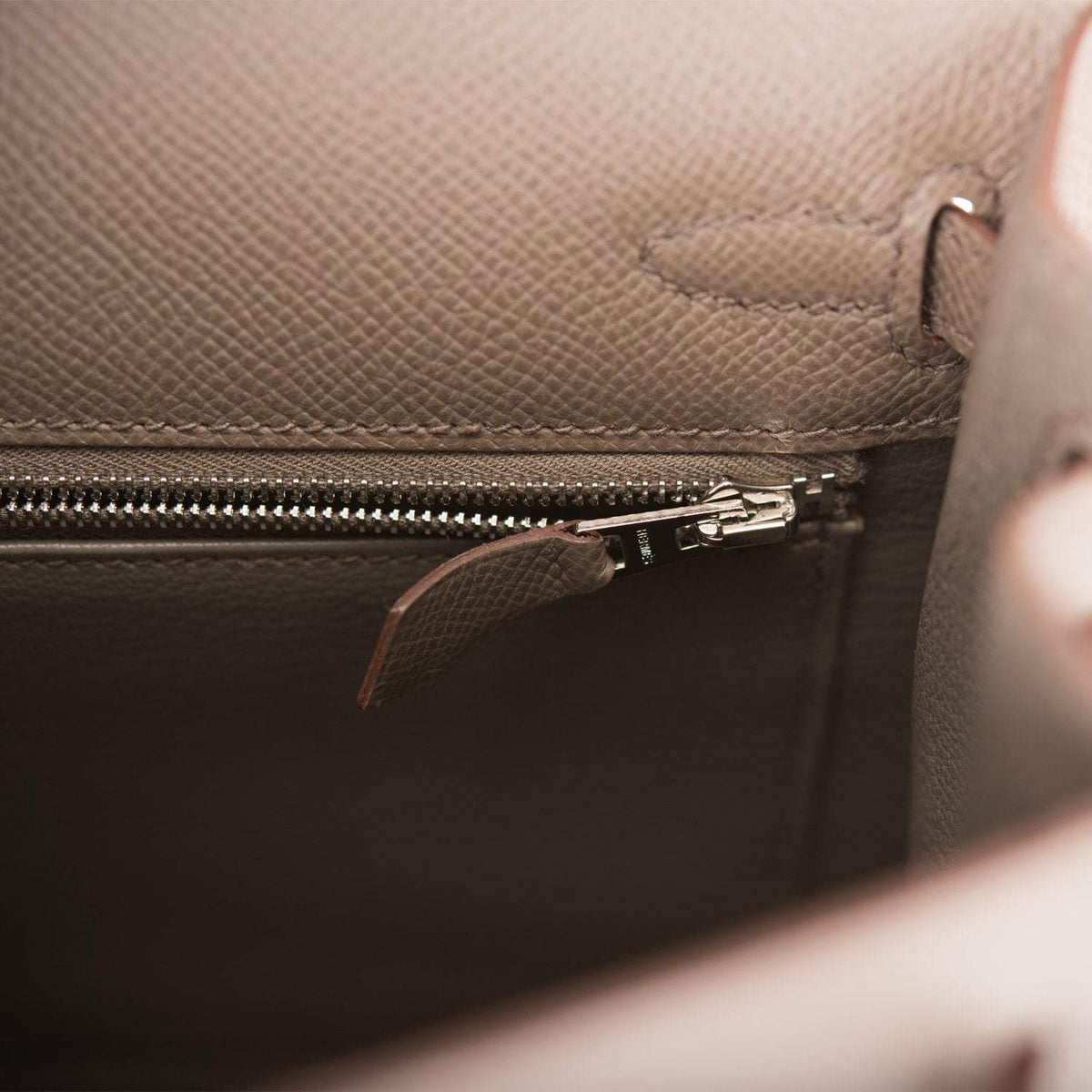Hermes Etain Epsom Sellier Kelly 25cm Palladium Hardware BagAg