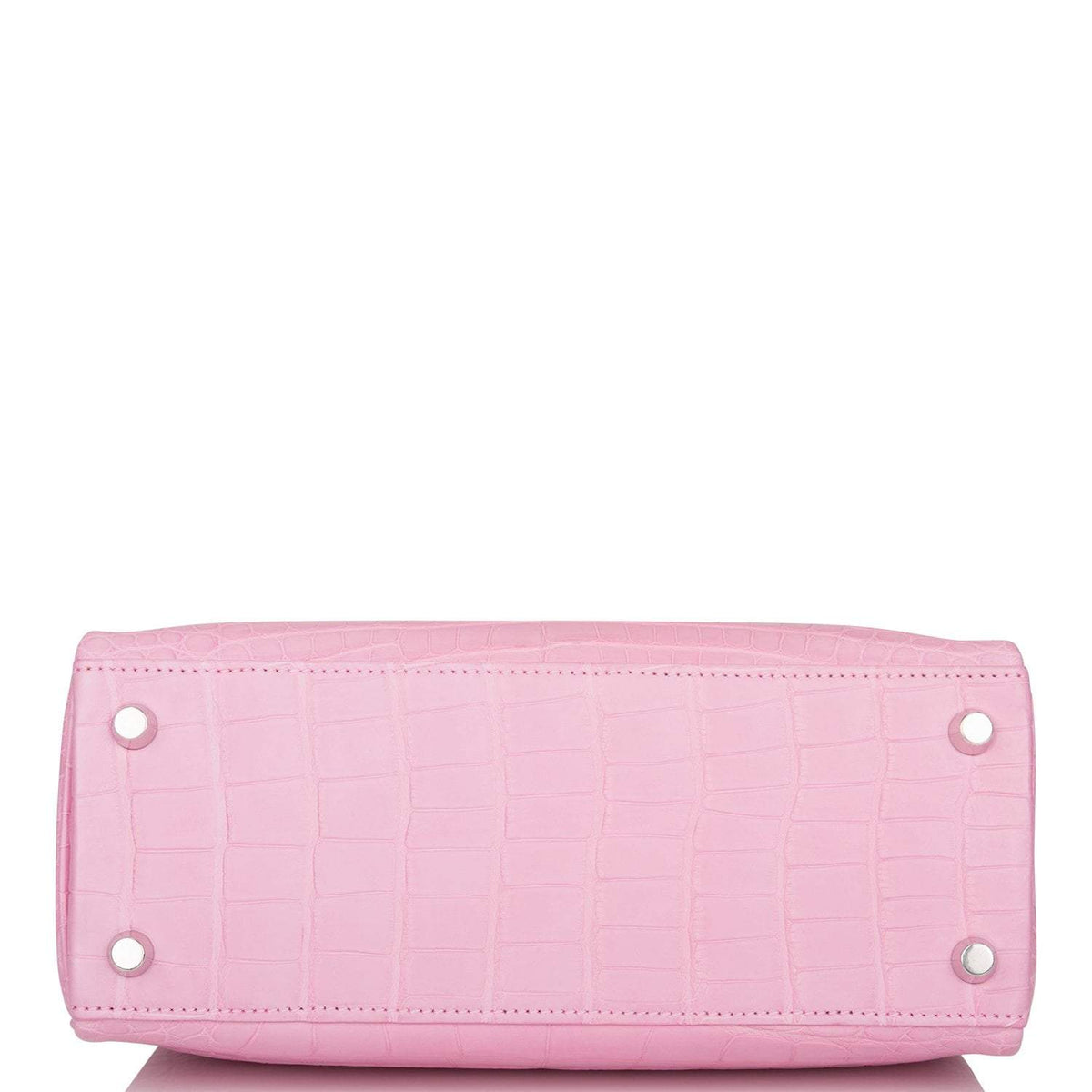 Hermes Bubblegum 5P Matte Alligator Retourne Kelly 25cm Palladium Hardware Hermes