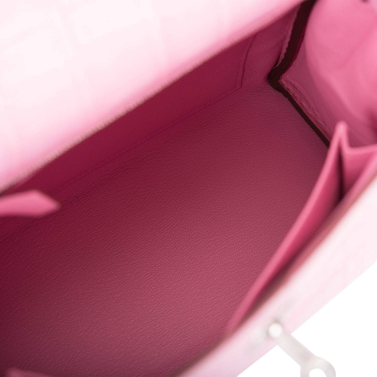 Hermes Bubblegum 5P Matte Alligator Retourne Kelly 25cm Palladium Hardware Hermes
