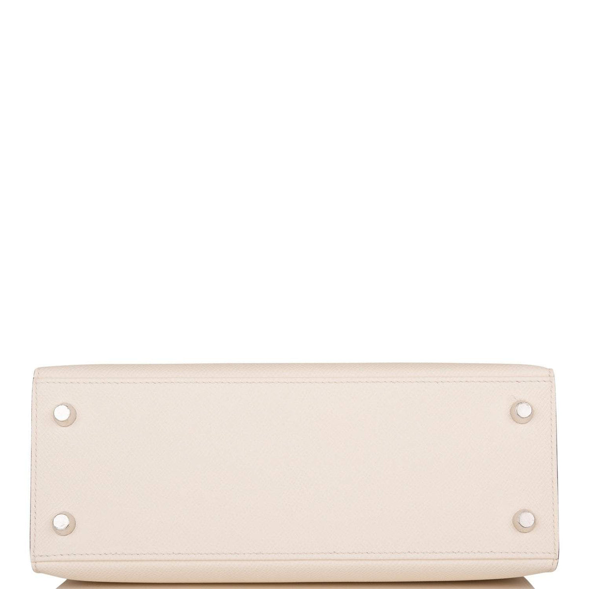 Hermes Kelly 25cm Epsom Sellier Tri-Color Nata, Jaune Poussin and Sesame Palladium Hardware Hermes