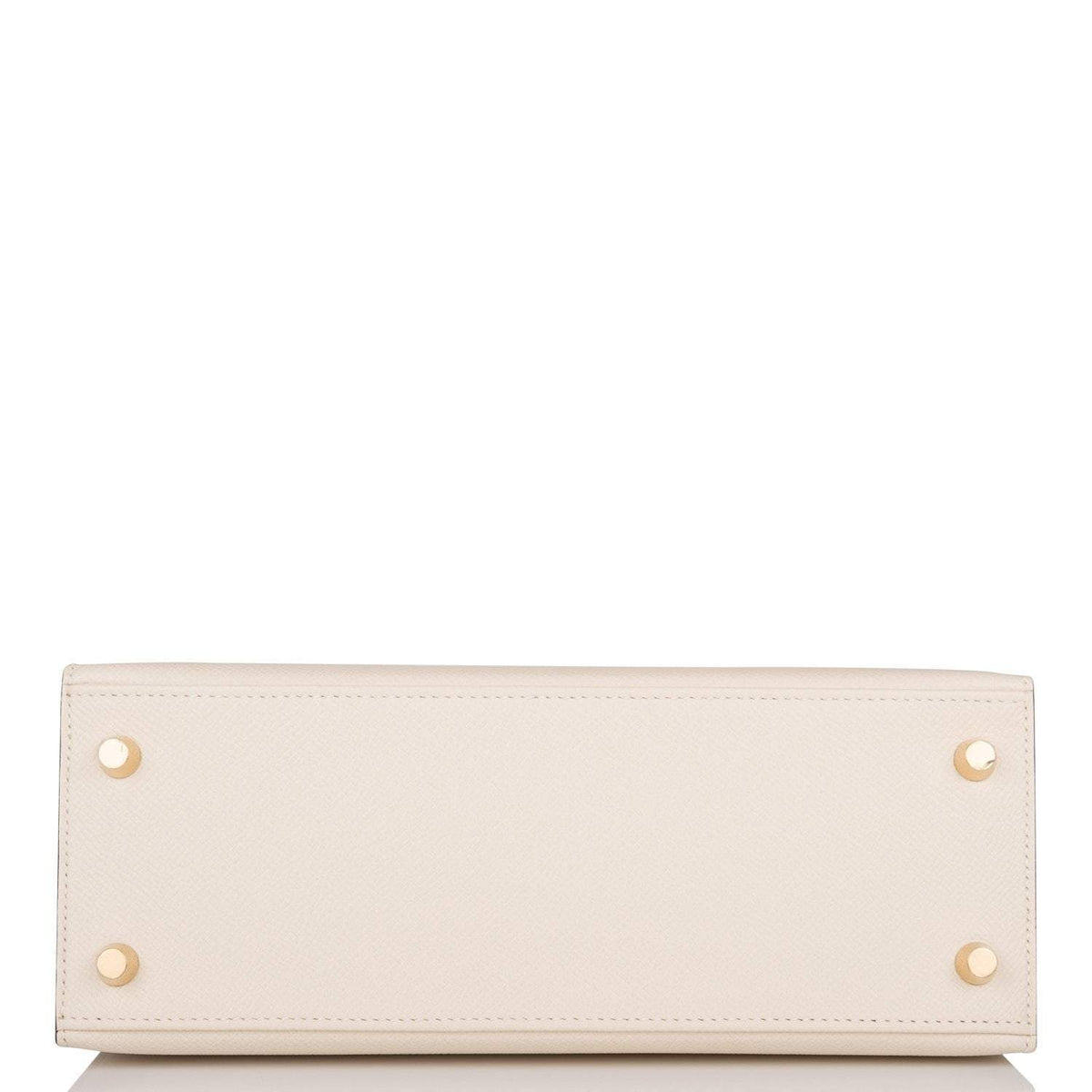 Hermes Kelly 25cm Bi-Color Craie and Etoupe Epsom Sellier  Brushed Gold Hardware Hermes