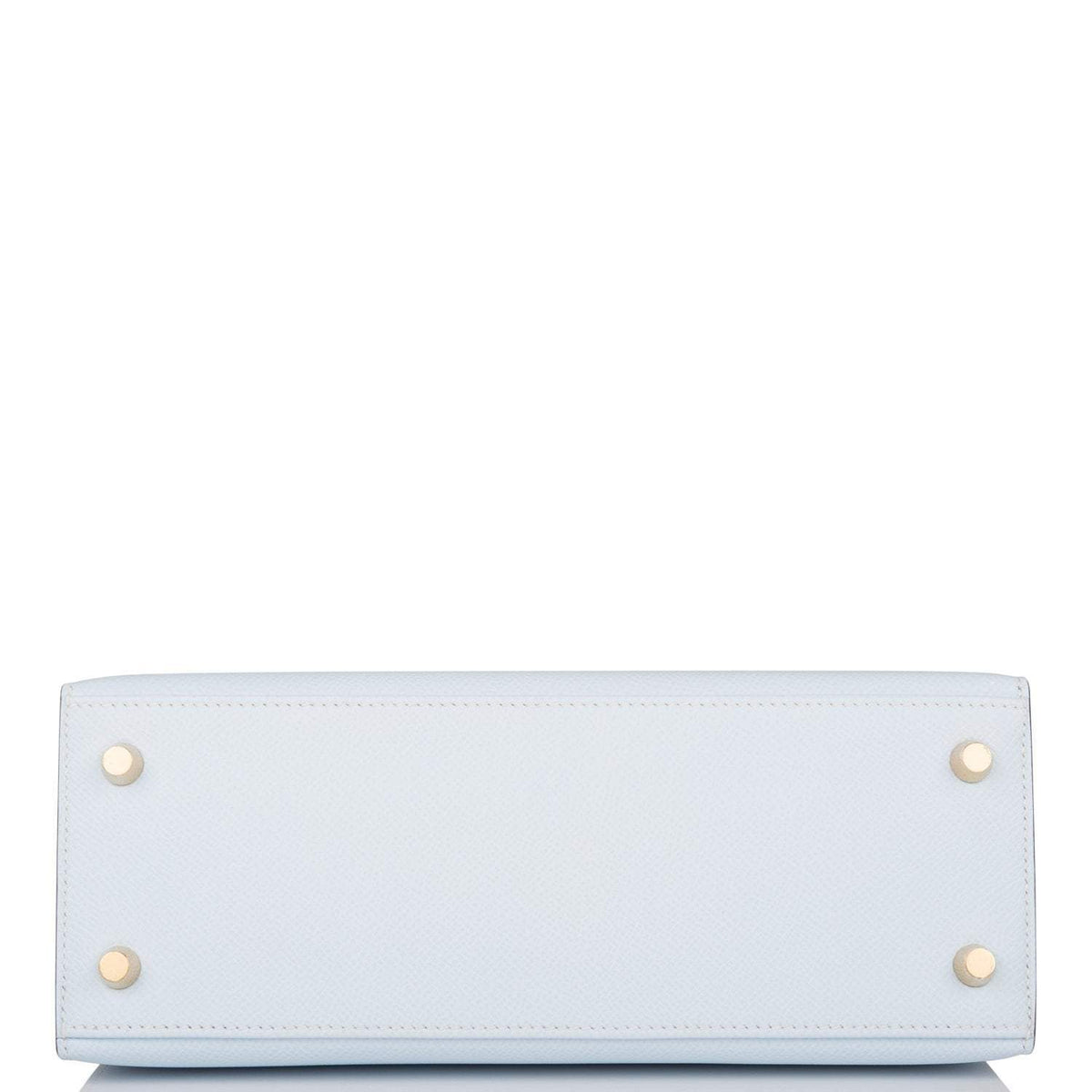 Hermes Bleu Brume Epsom Sellier Kelly 25cm Gold Hardware BagAg