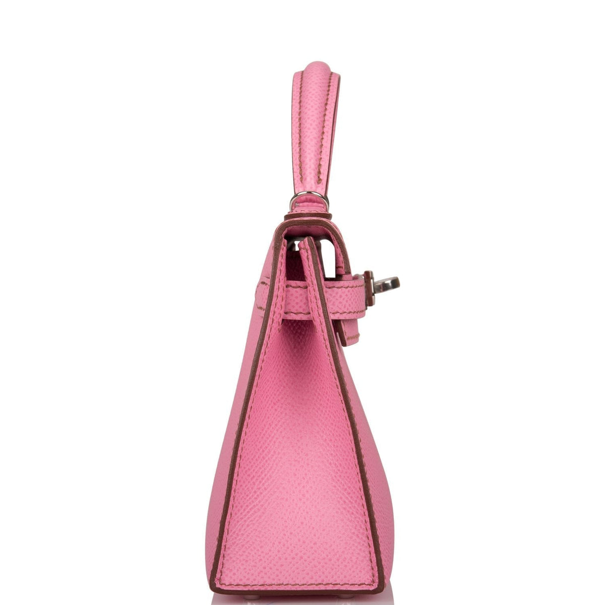 Hermes Bubblegum 5p Epsom Sellier Kelly 20cm Palladium Hardware BagAg