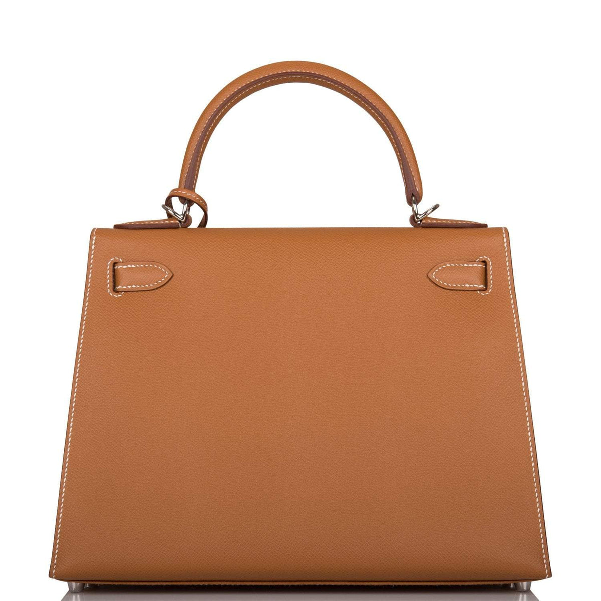 Hermes Gold Epsom Sellier Kelly 28cm Palladium Hardware BagAg