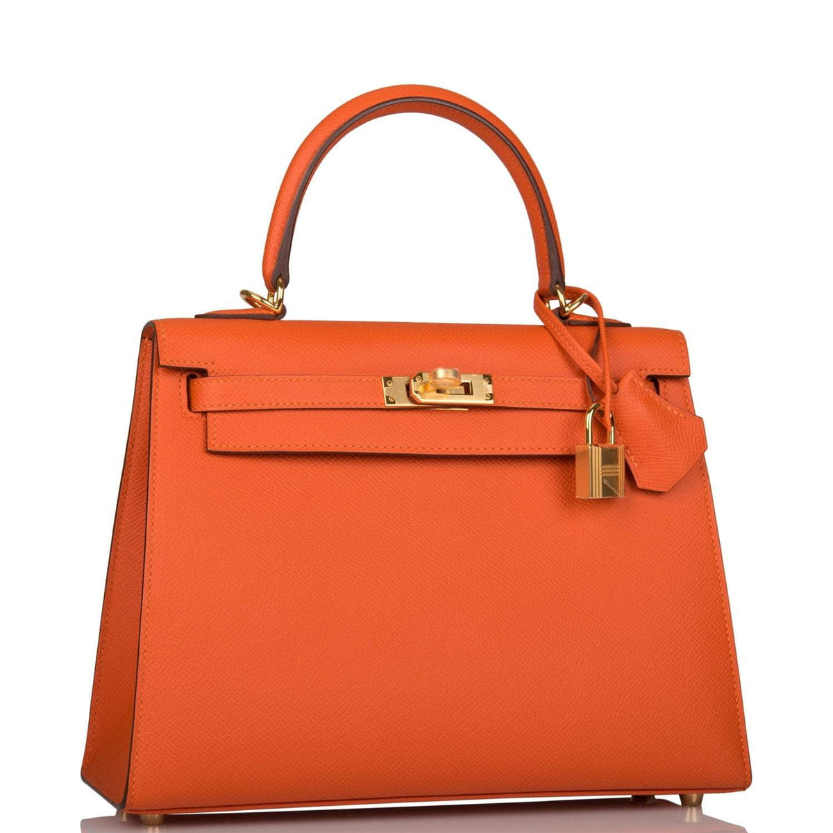 Hermes Feu Epsom Sellier Kelly 25cm Gold Hardware BagAg