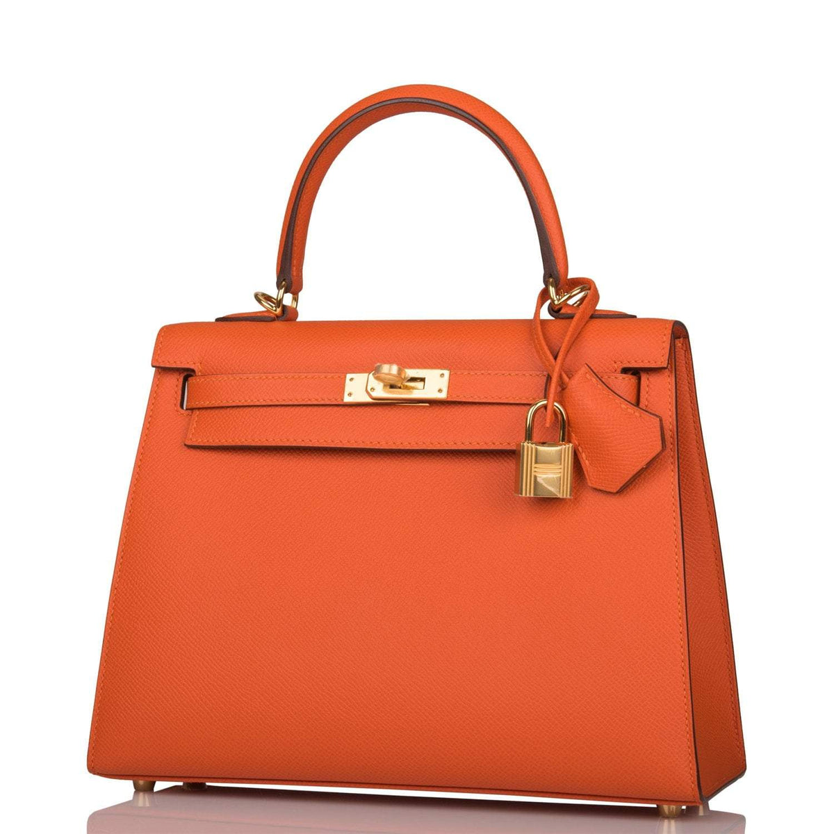 Hermes Feu Epsom Sellier Kelly 25cm Gold Hardware BagAg