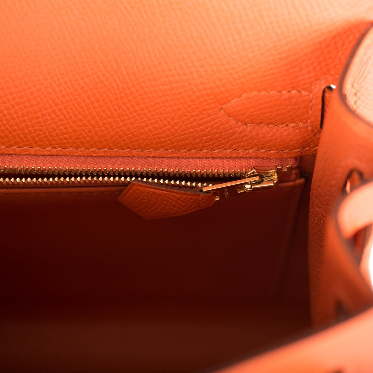 Hermes Feu Epsom Sellier Kelly 25cm Gold Hardware BagAg