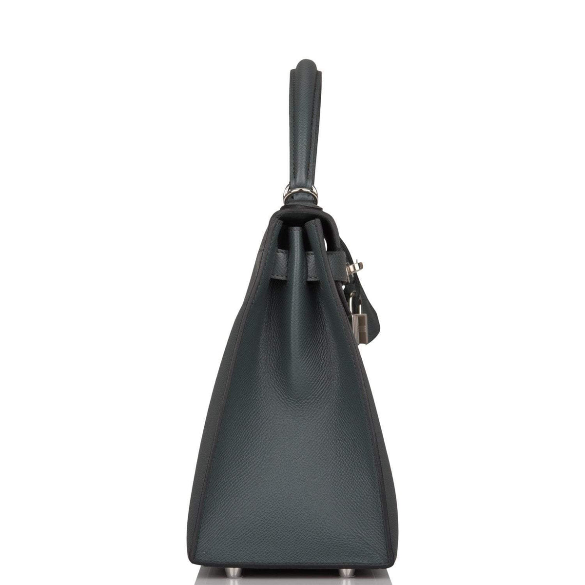 Hermes Bleu Orage Epsom Sellier Kelly 28cm Palladium Hardware BagAg