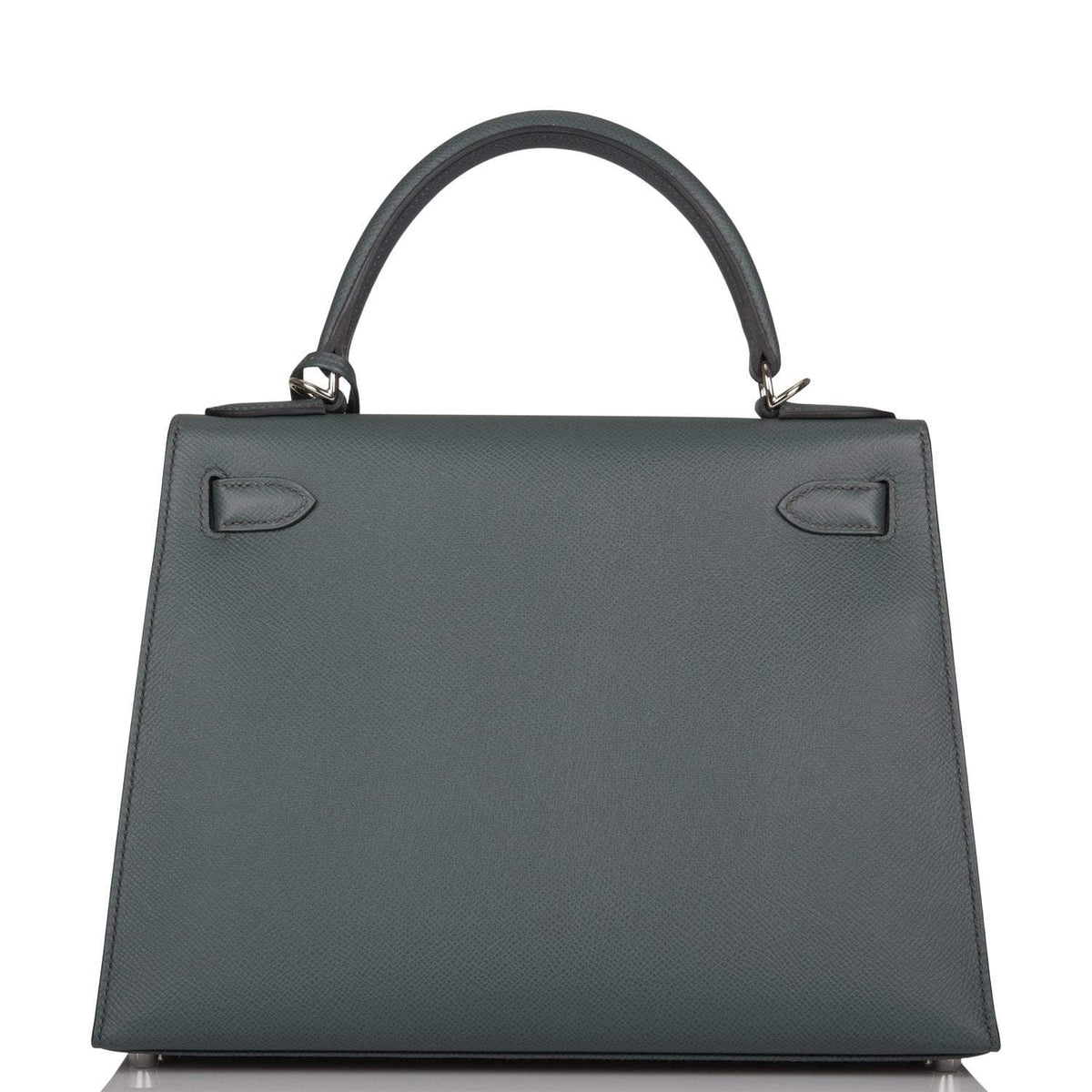 Hermes Bleu Orage Epsom Sellier Kelly 28cm Palladium Hardware BagAg