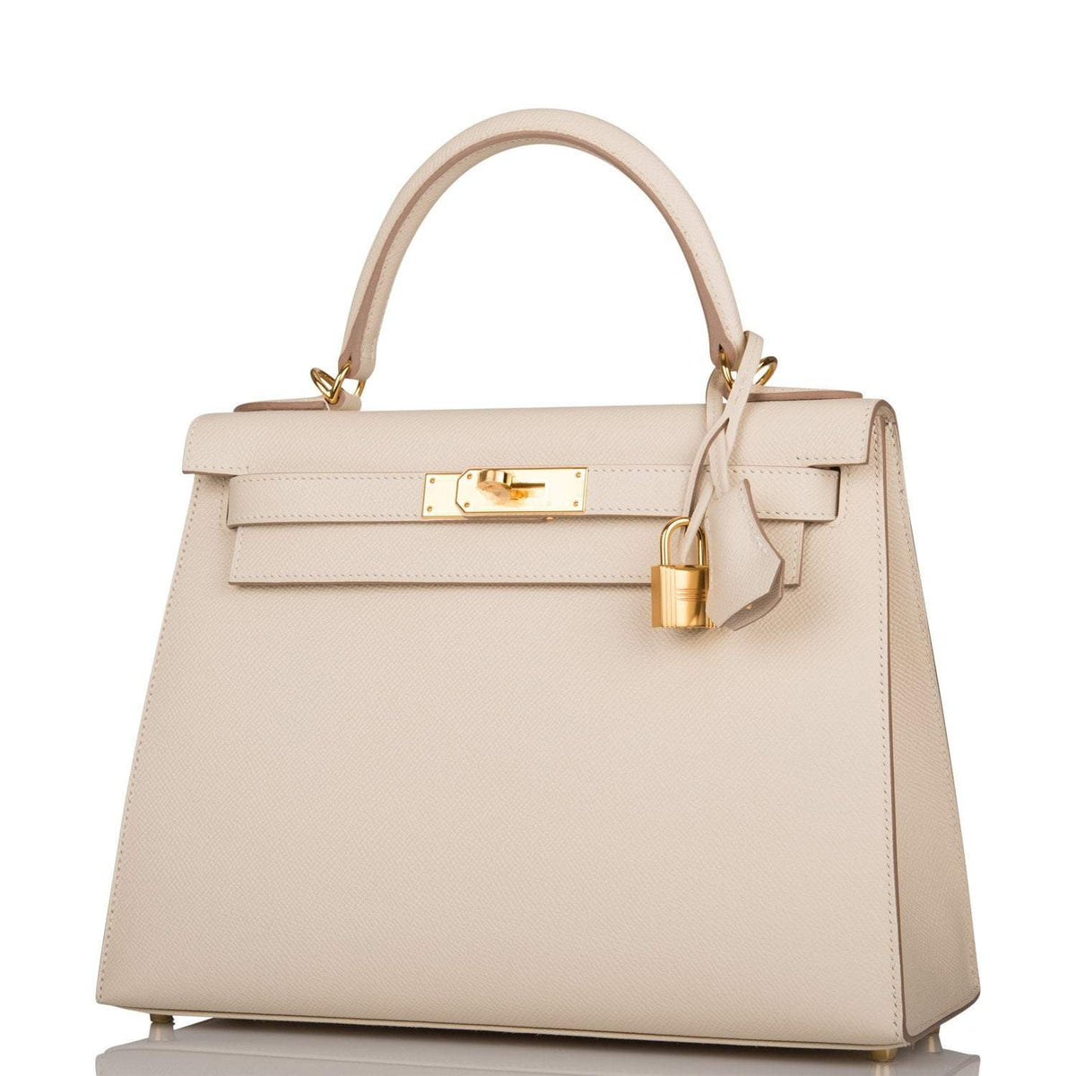 Hermes Craie Epsom Sellier Kelly 28cm Gold Hardware BagAg