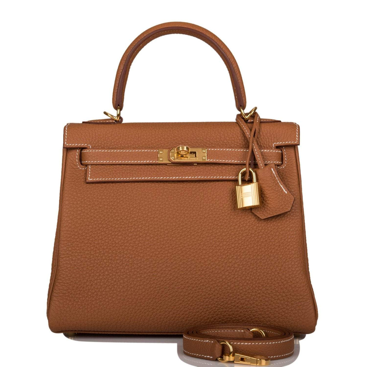 Hermes Gold Togo Retourne Kelly 25cm Gold Hardware Hermes