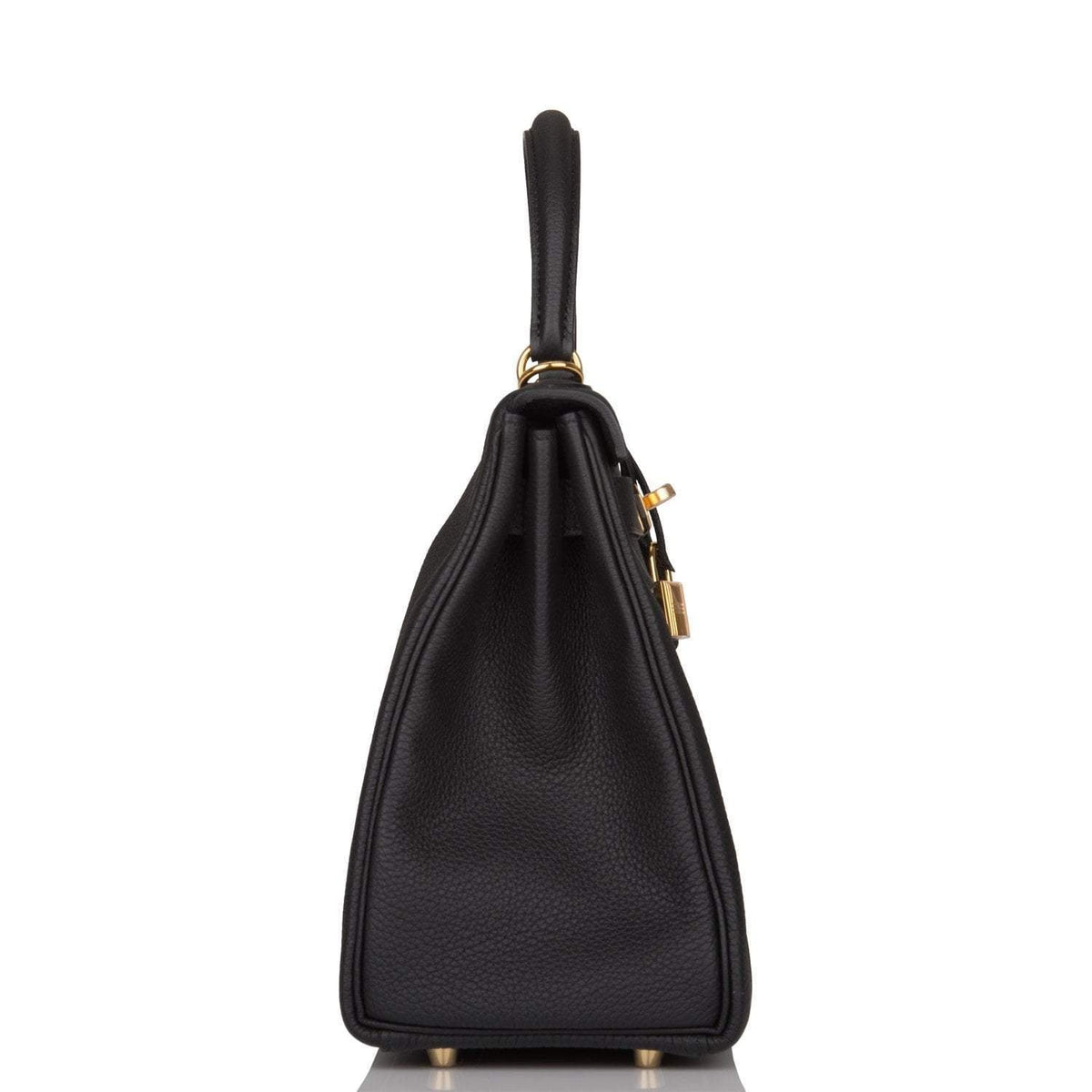 Hermes Black Togo Retourne Kelly 28cm Gold Hardware BagAg