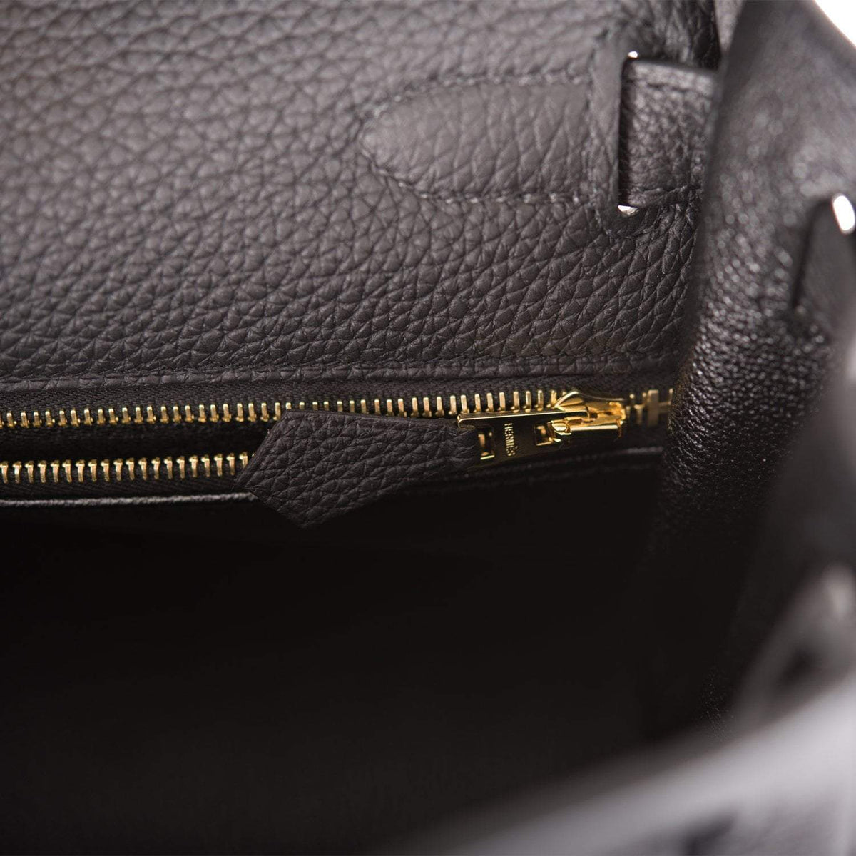 Hermes Black Togo Retourne Kelly 28cm Gold Hardware BagAg