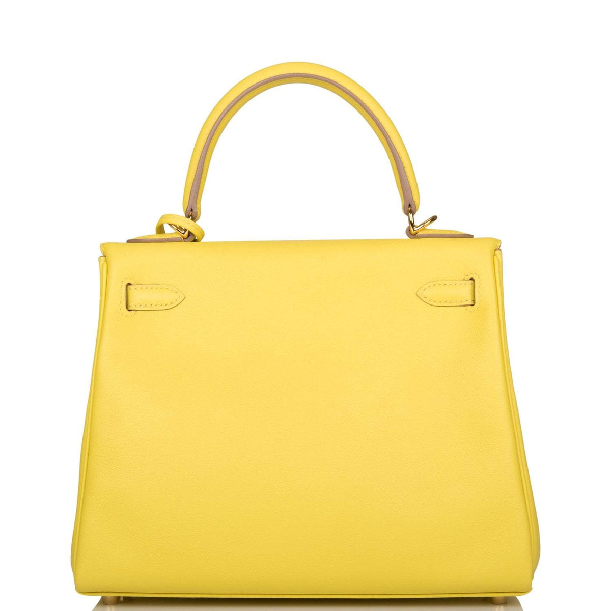 Hermes Lime Swift Retourne Kelly 25cm Gold Hardware BagAg