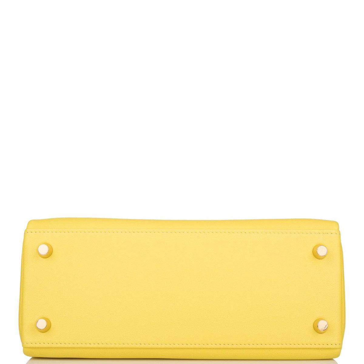 Hermes Lime Swift Retourne Kelly 25cm Gold Hardware BagAg