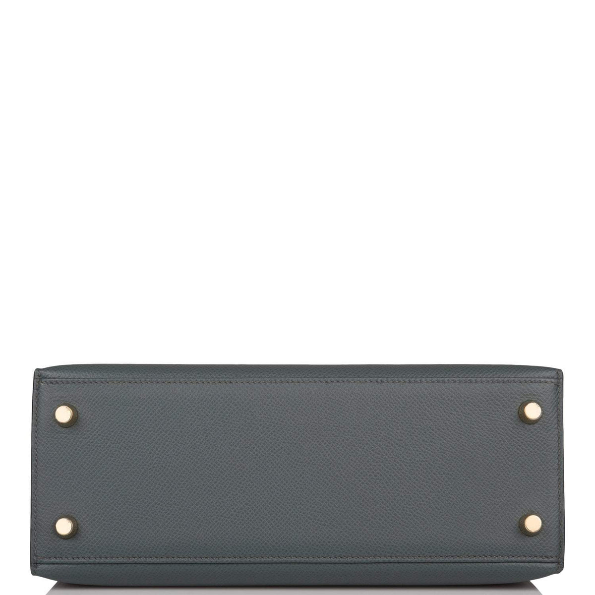 Hermes Bleu Orage Epsom Sellier Kelly 25cm Gold Hardware BagAg