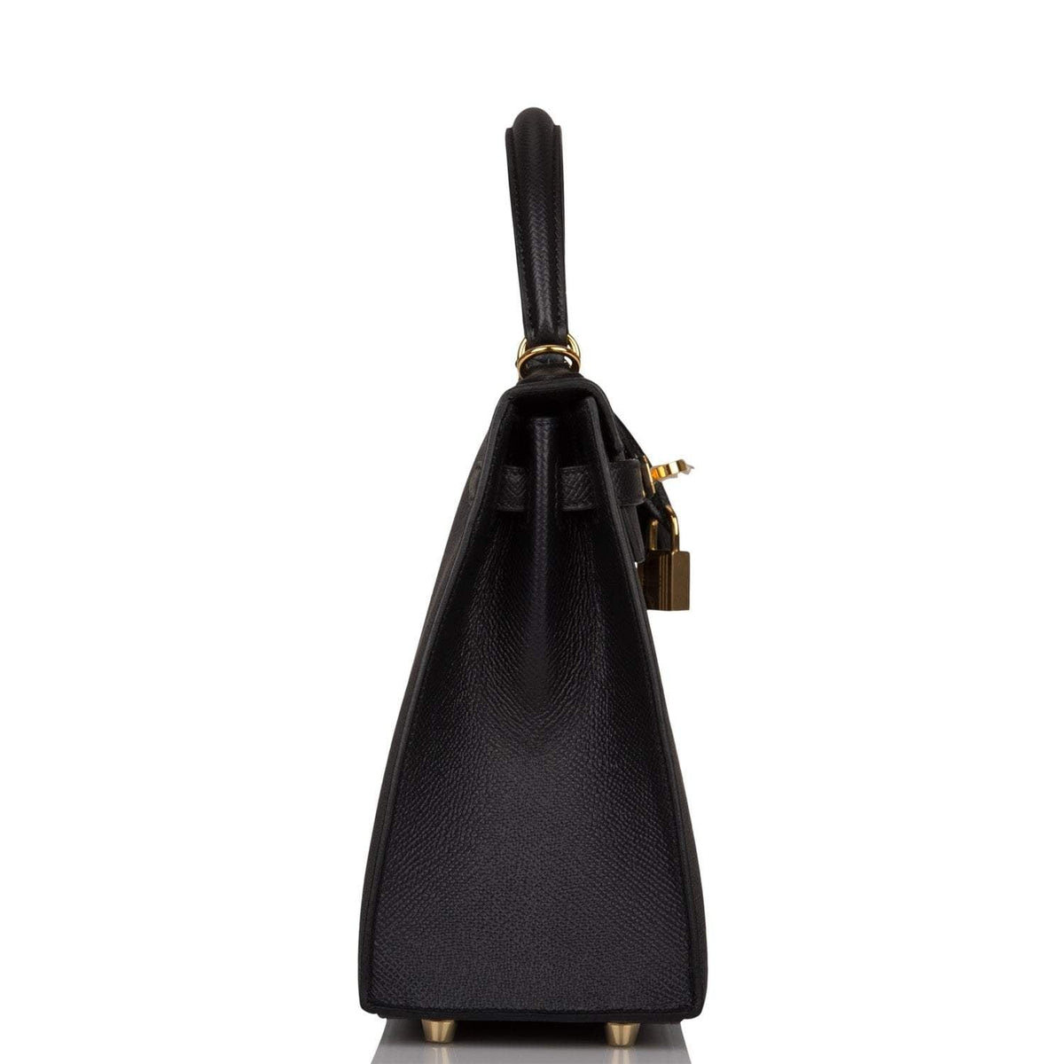 Hermes Black Epsom Sellier Kelly 25cm Gold Hardware Hermes