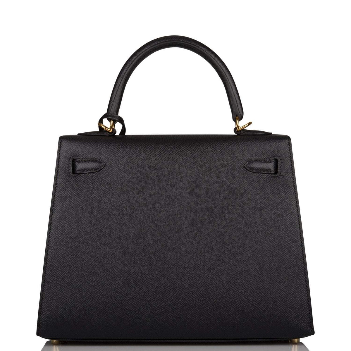 Hermes Black Epsom Sellier Kelly 25cm Gold Hardware Hermes